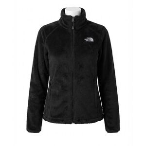The North Face Osito Fleece Jacket Black Full Zip Womens Medium M Soft Warm